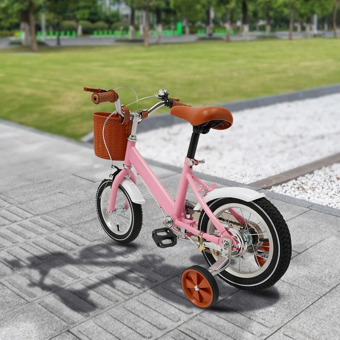 π² 12-Inch Kids Bike with Basket and Training Wheels β Adjustable Seat, Dual Brakes (Ages 2β4)