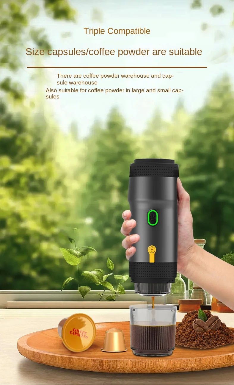 Tragbare vollautomatische Espresso-Kapsel-Kaffeemaschine