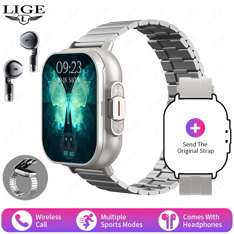 ⌚ Smart Watch + Wireless Earbuds – 2-in-1 Fitness & Lifestyle Companion