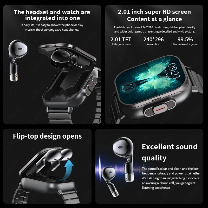⌚ Smart Watch + Wireless Earbuds – 2-in-1 Fitness & Lifestyle Companion