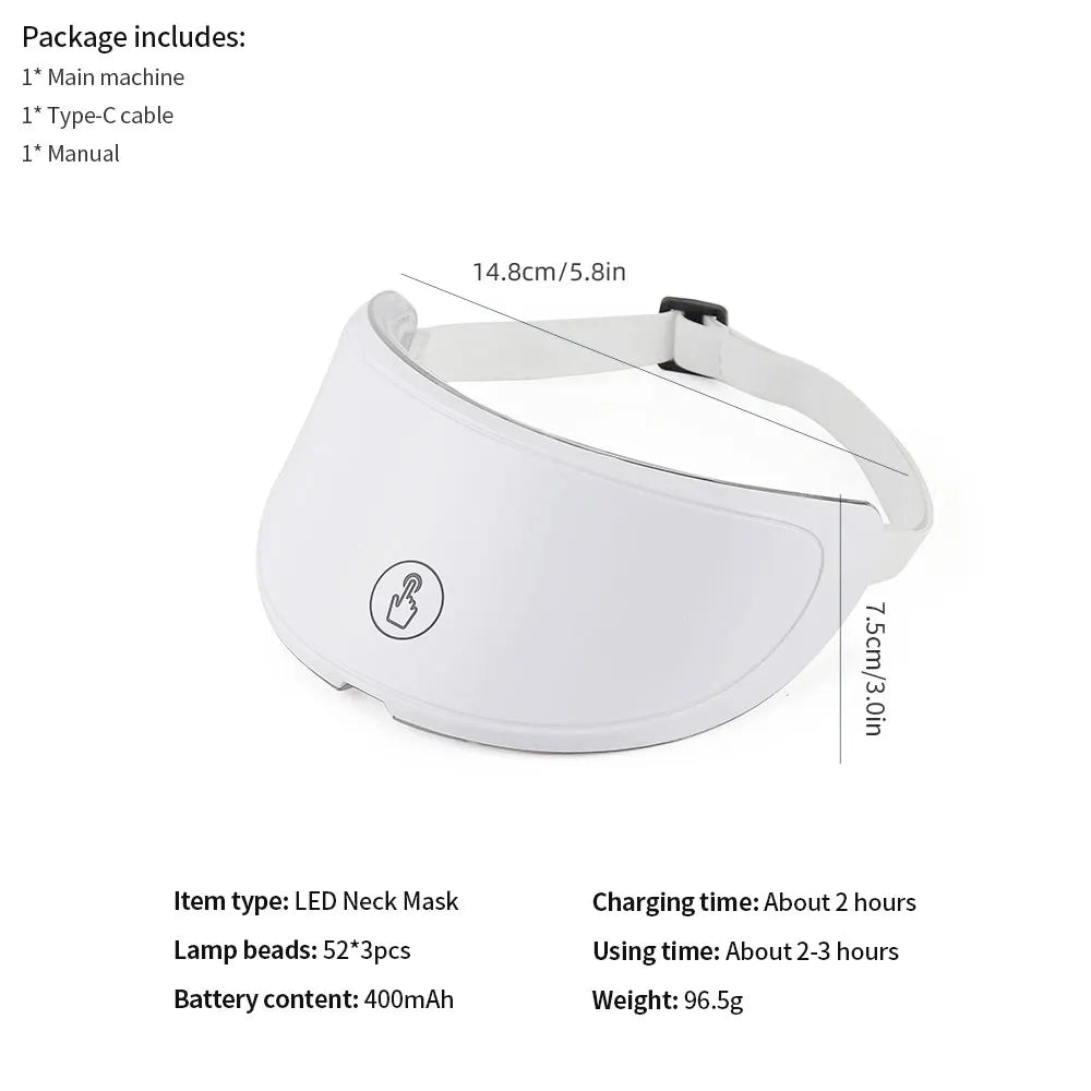 LED Light Therapy Mask Foreverlily- Wireless 7-Color – Skin Rejuvenation and Anti-Aging Face and Neck Care