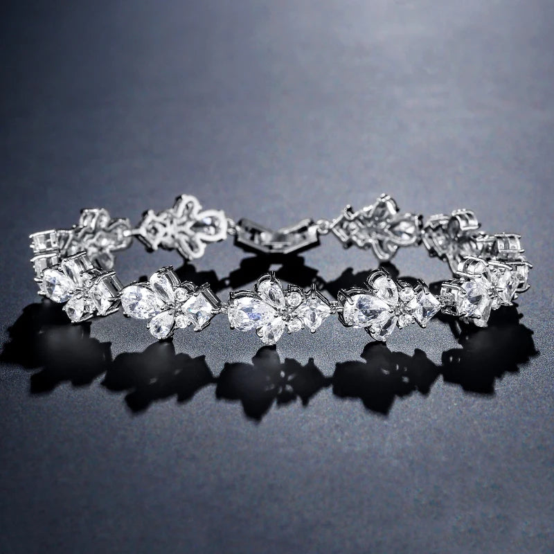π ZAKOL AAA Cubic Zirconia Tennis Bracelet β Elegant Crystal Charm Jewelry for Bridesmaids and Special Occasions