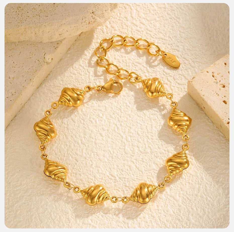 🌊 VNOX Luxury Sea-Inspired Bracelet – Elegant Stainless Steel Design