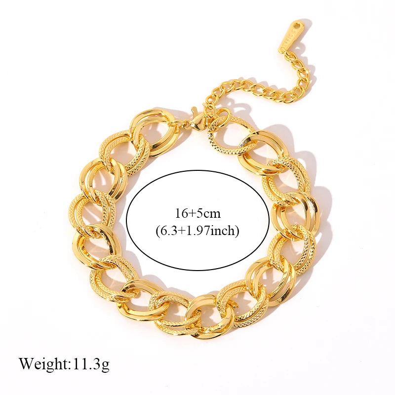 🌿 Tree of Grace – 18K Gold Plated Stainless Steel Life Bracelet