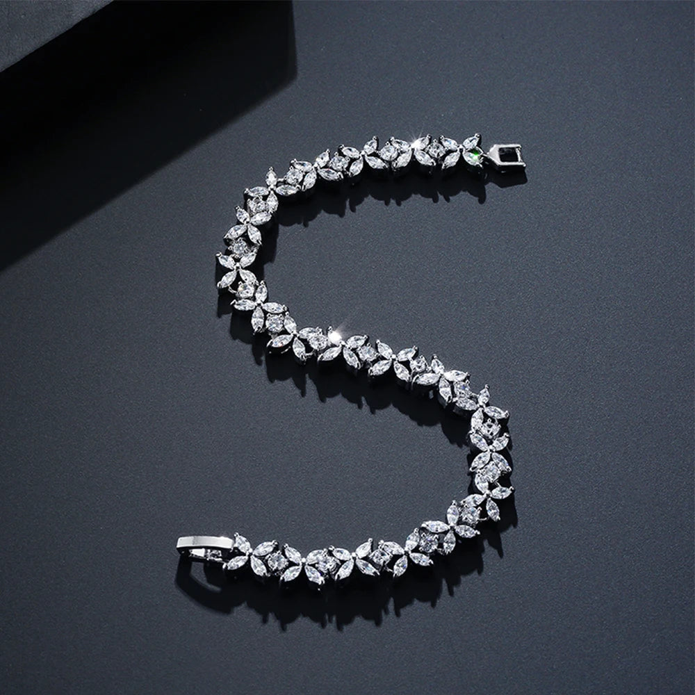 π ZAKOL AAA Cubic Zirconia Tennis Bracelet β Elegant Crystal Charm Jewelry for Bridesmaids and Special Occasions