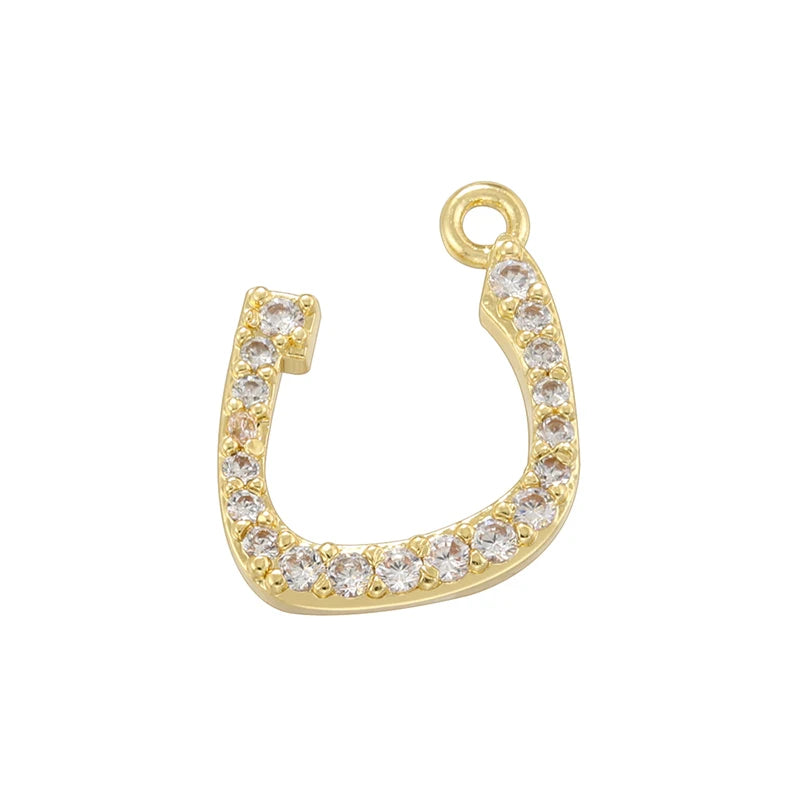 ✨ 18K Gold Plated Arabic Letter Pendant – Trendy Personalized Jewelry by ZHUKOU