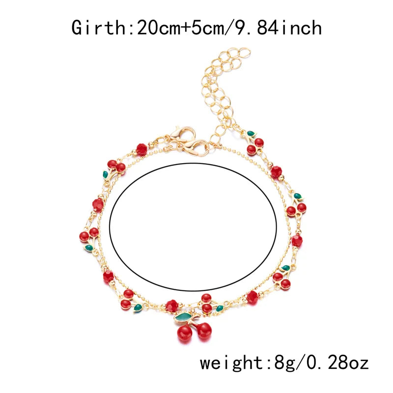π Sweet Cherry Bracelet / Necklace/Anklet