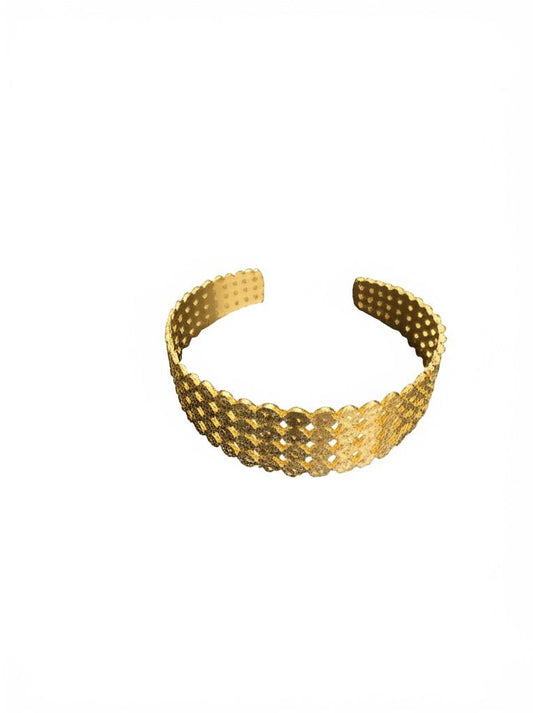 Elegantes goldenes Edelstahlarmband