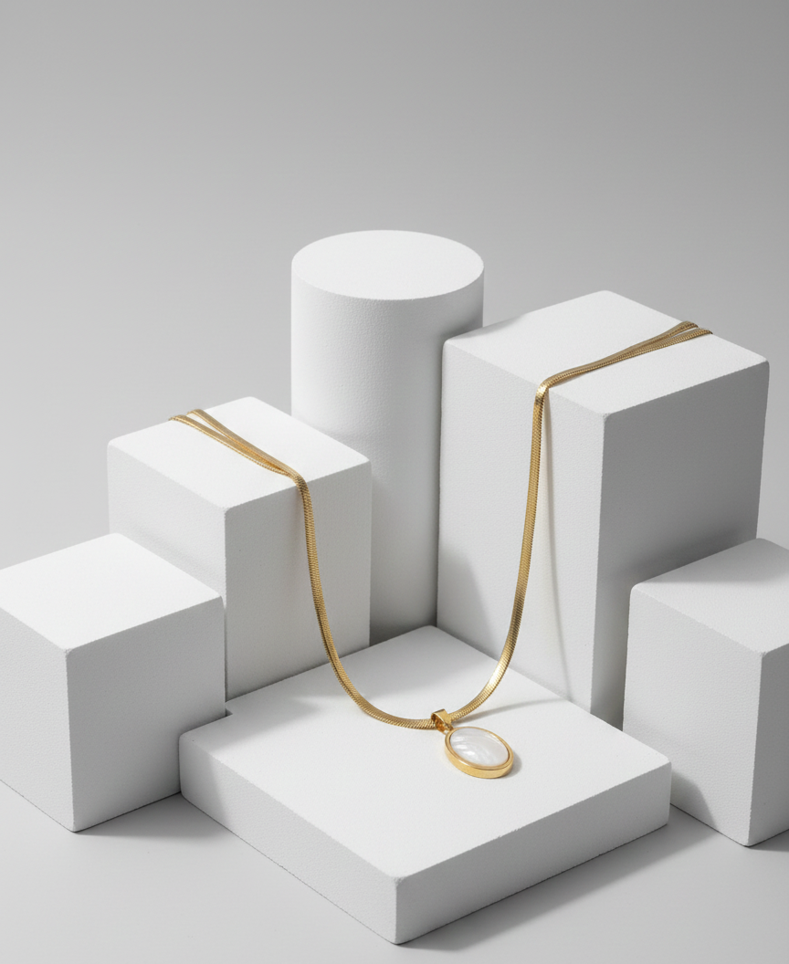 Trendige Halsketten aus Edelstahl 