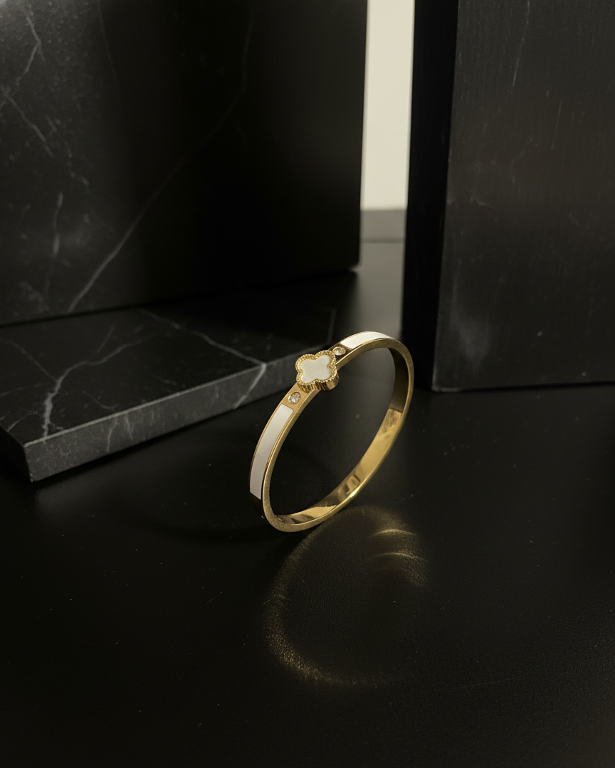 Edelstahlarmband – Vier Blätter gemischt 