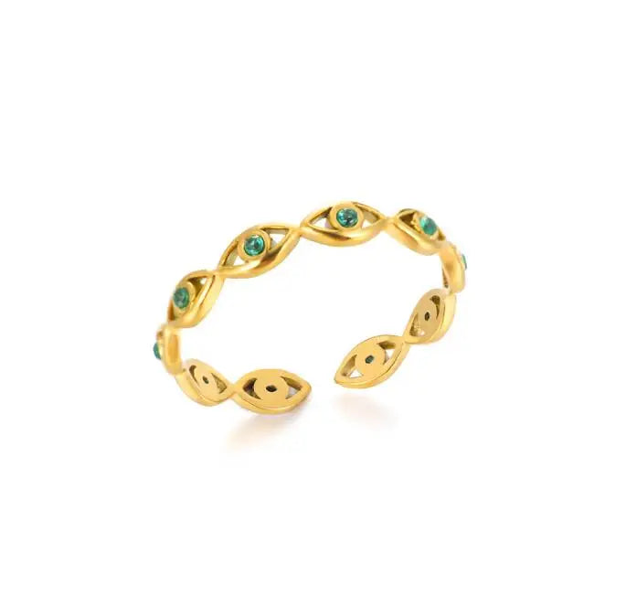 ✨ Gold Ring – 18K Gold Plated Stainless Steel Couple Band