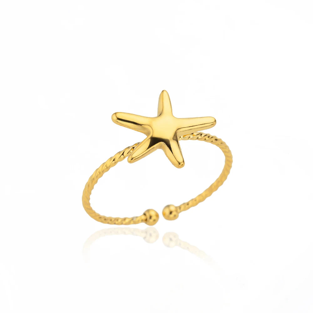 ✨ Gold Ring – 18K Gold Plated Stainless Steel Couple Band_2