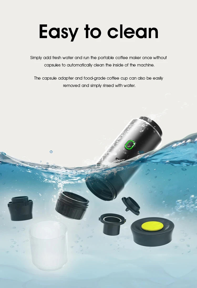 Xiaomi MIJIA Portable Espresso Machine – Wireless 3-in-1 Capsule and  Ground Coffee Brewer