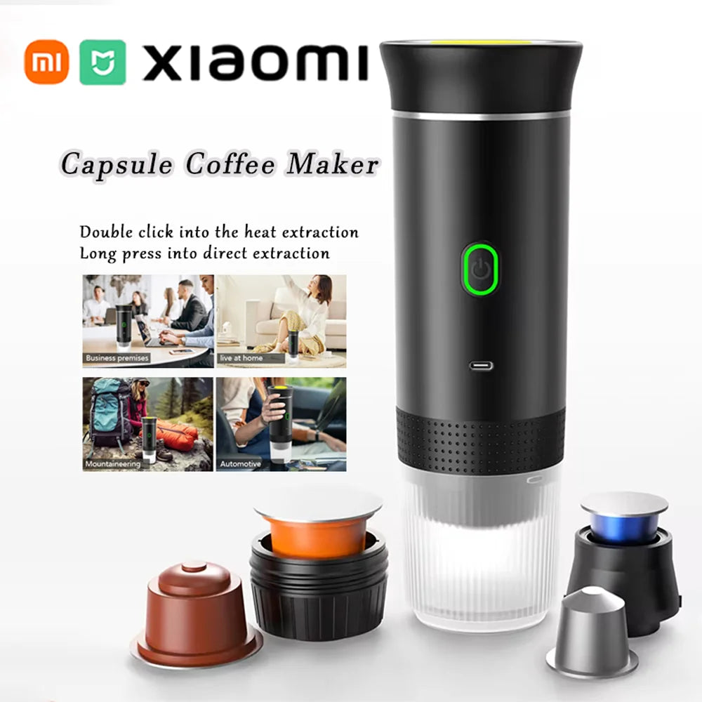Xiaomi MIJIA Portable Espresso Machine – Wireless 3-in-1 Capsule and  Ground Coffee Brewer