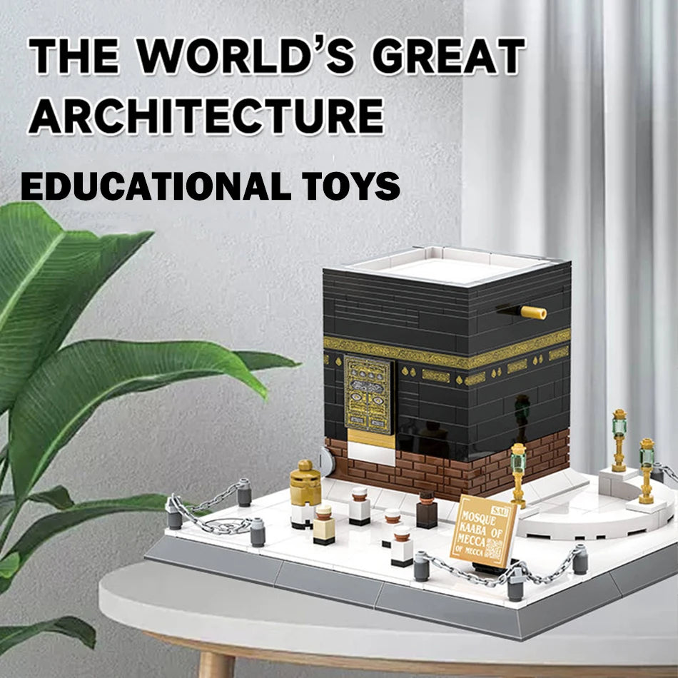 World Famous Architecture Kaaba, Prophet/Blue/Dom of the Rock Mosque