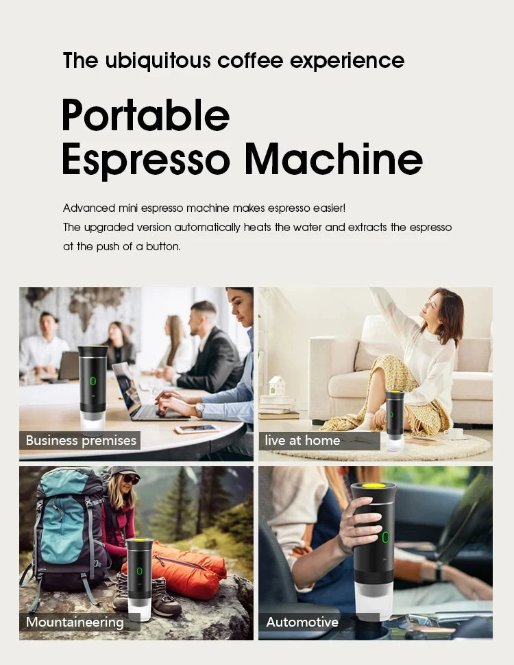 Xiaomi MIJIA Portable Espresso Machine – Wireless 3-in-1 Capsule and  Ground Coffee Brewer