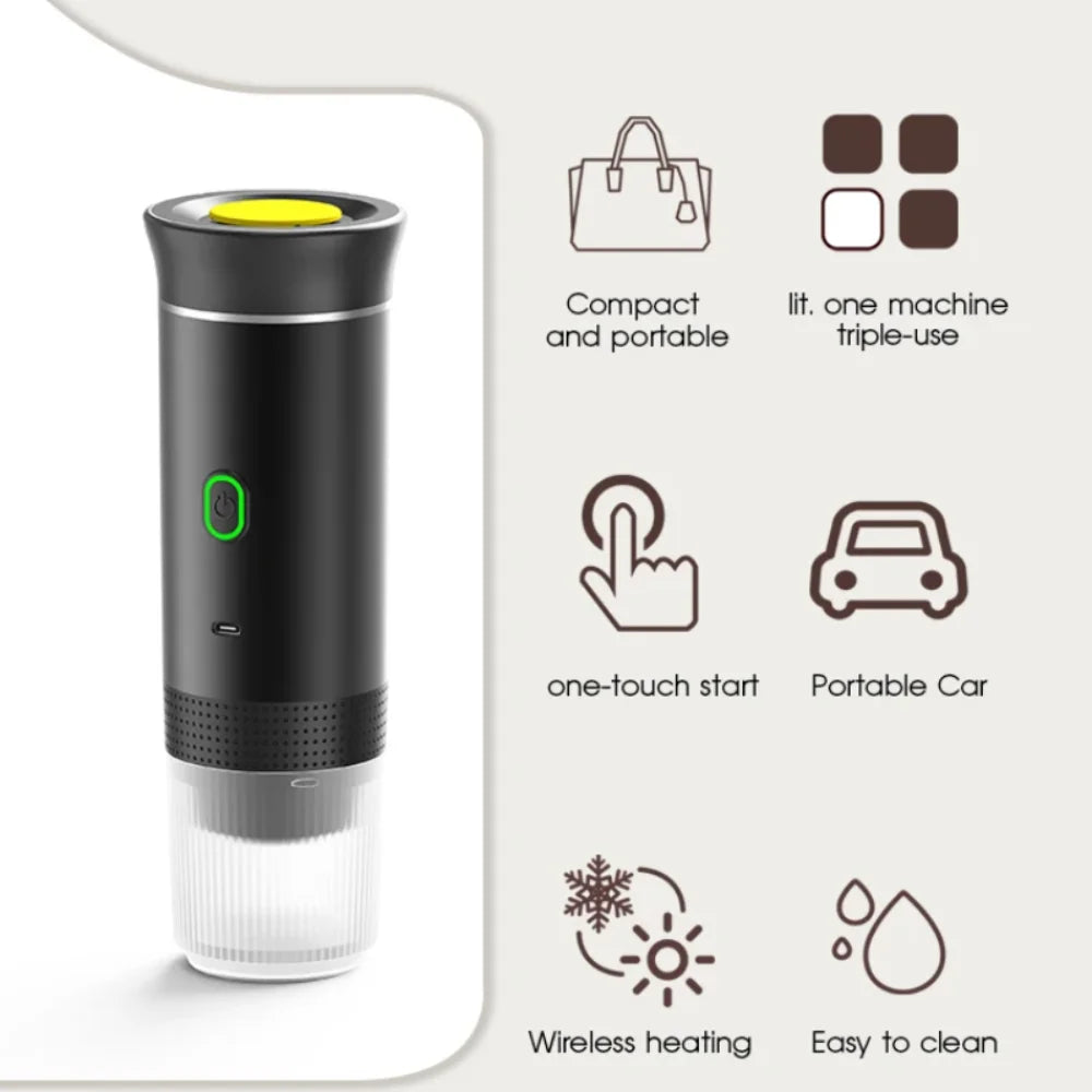 Xiaomi MIJIA Portable Espresso Machine – Wireless 3-in-1 Capsule and  Ground Coffee Brewer