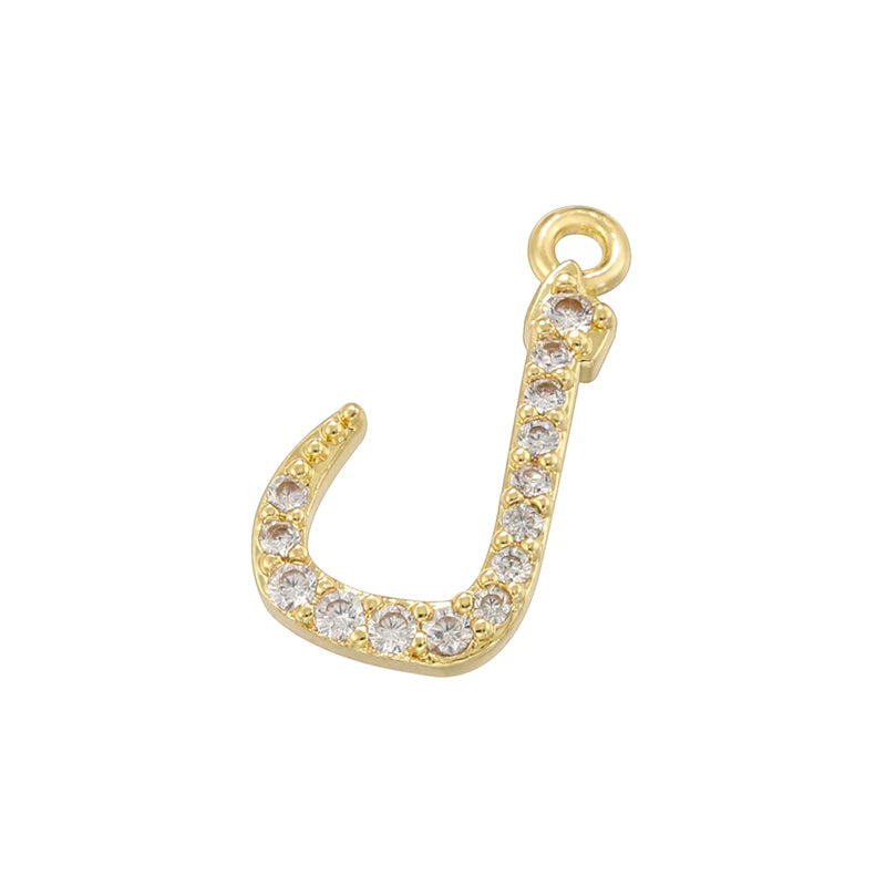 ✨ 18K Gold Plated Arabic Letter Pendant – Trendy Personalized Jewelry by ZHUKOU