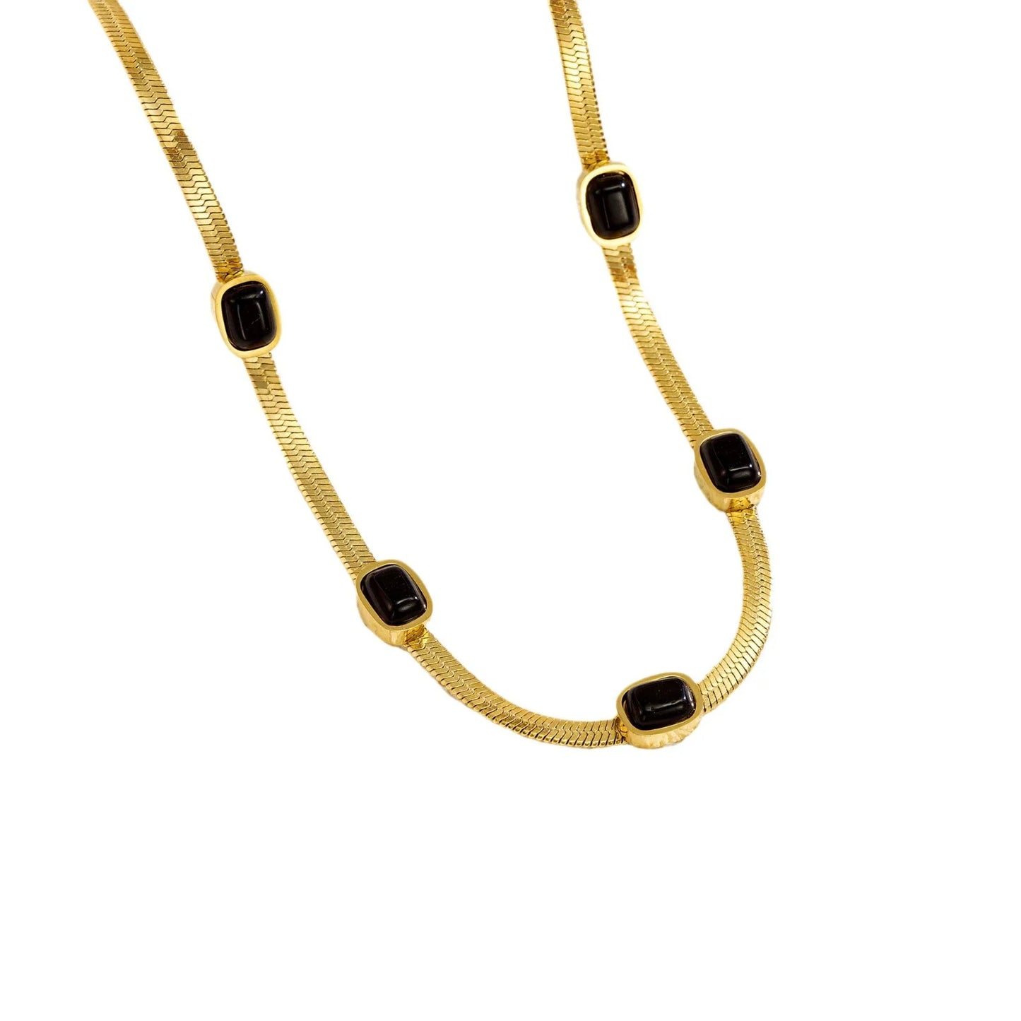 💛 Trendy Stainless Steel Heart Pearl Pendant Necklace – Gold Color