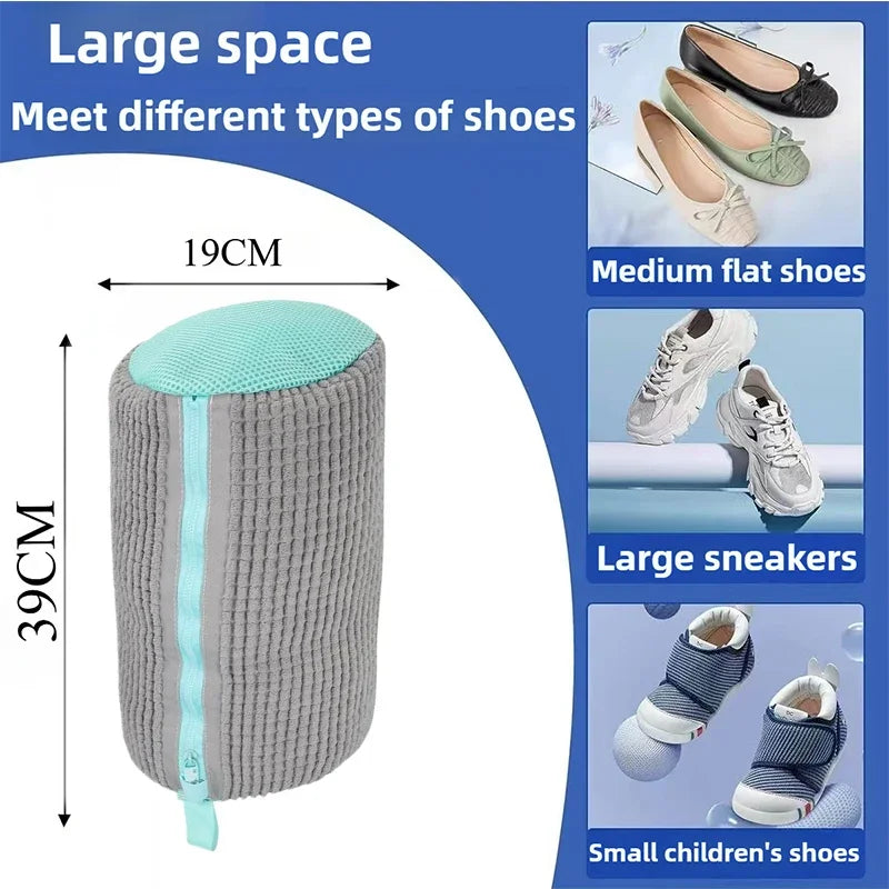 Durable Mesh Shoe Wash Bag with Zipper