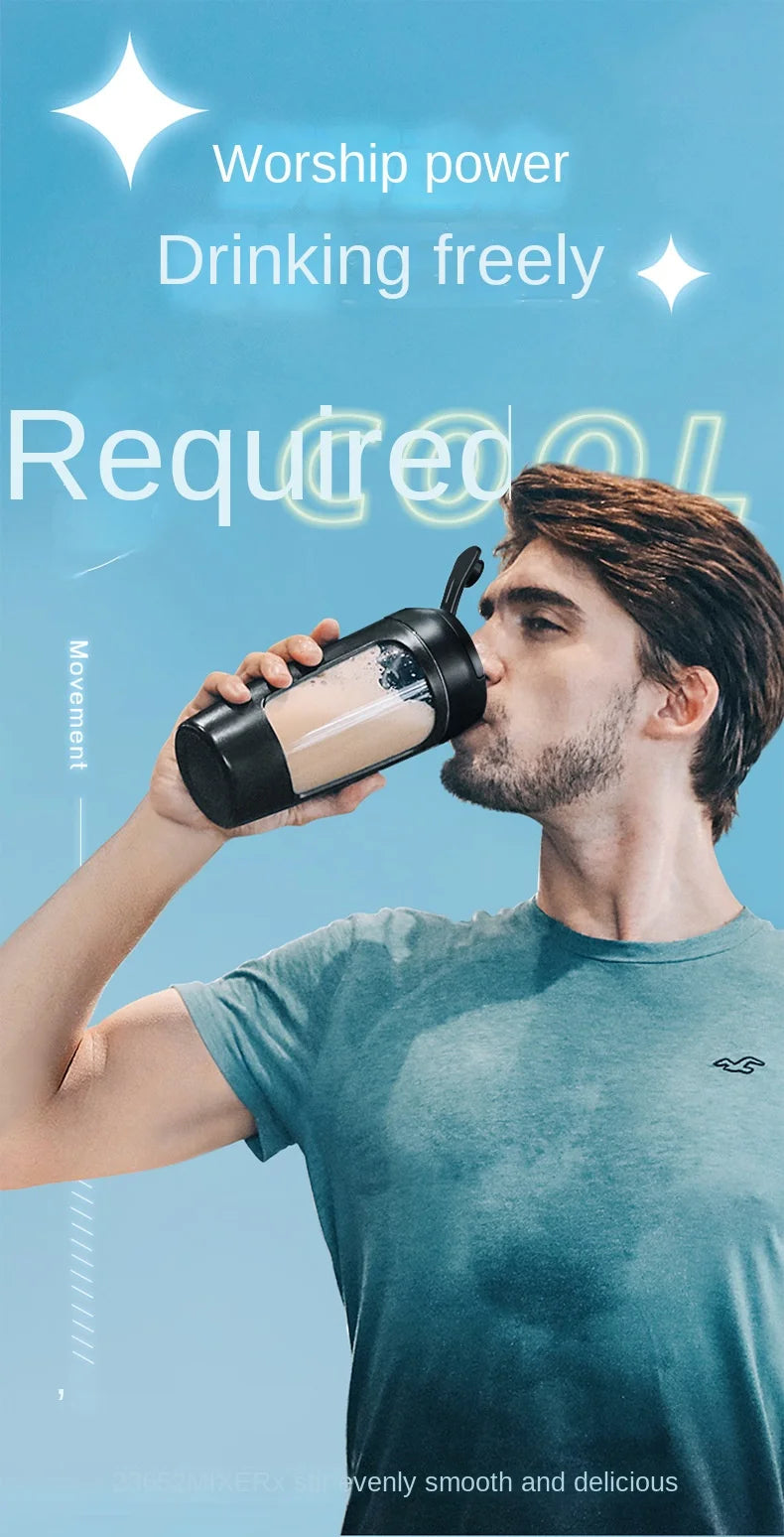 DUTRIEUX 650ml USB Electric Protein Shaker Bottle – Blend Smarter, Not Harder