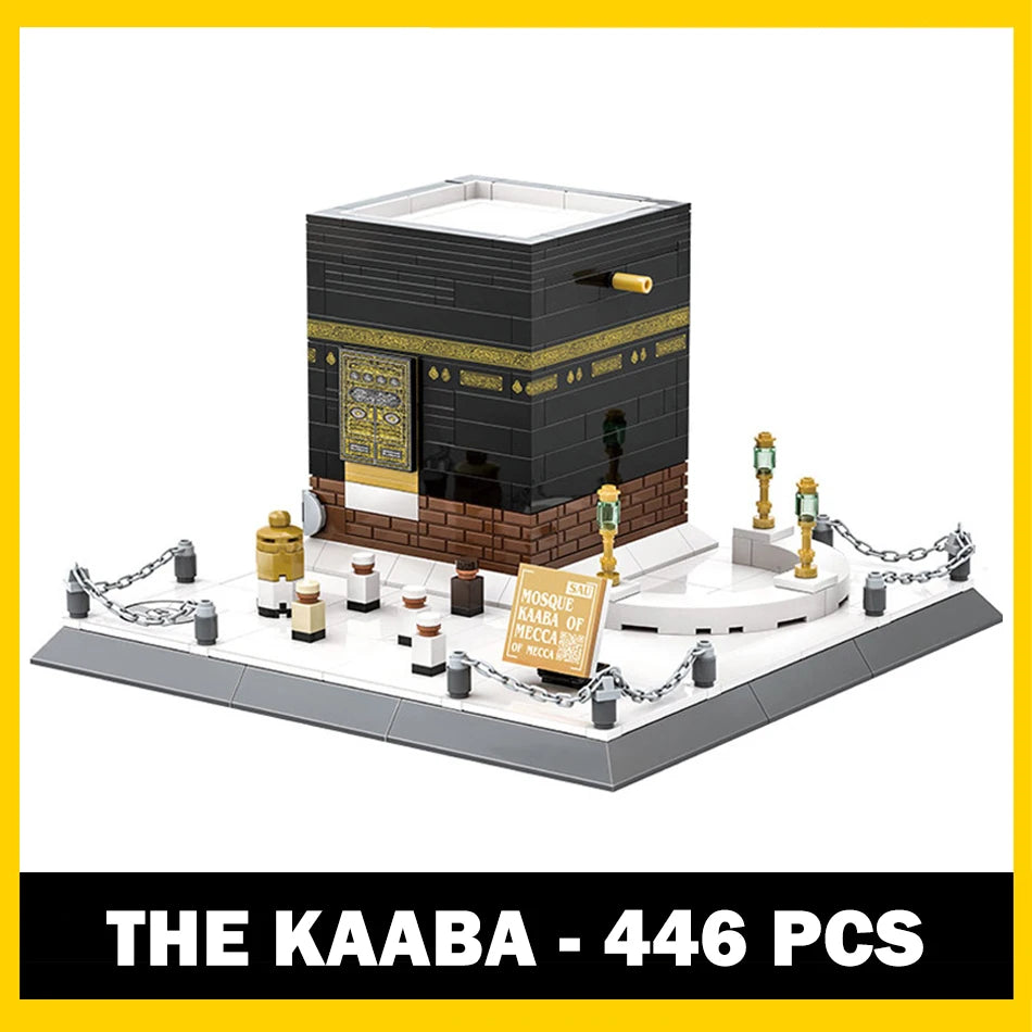 World Famous Architecture Kaaba, Prophet/Blue/Dom of the Rock Mosque