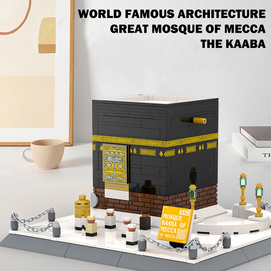 World Famous Architecture Kaaba, Prophet/Blue/Dom of the Rock Mosque