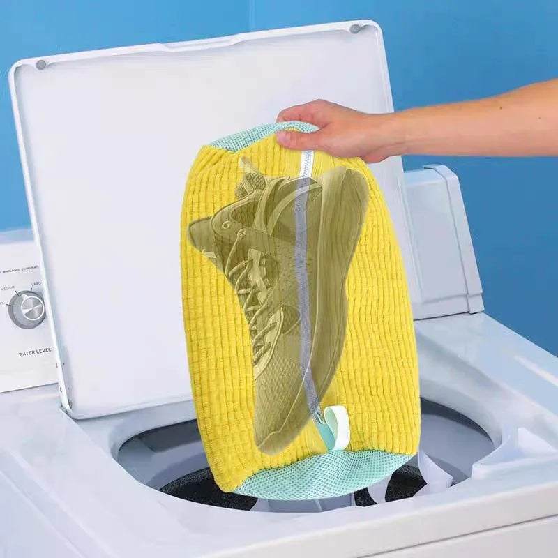 Durable Mesh Shoe Wash Bag with Zipper