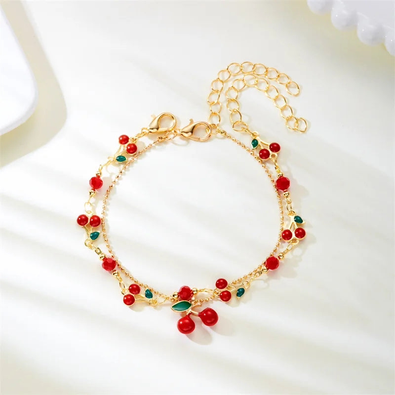 🍒 Sweet Cherry Bracelet / Necklace/Anklet